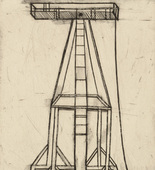 Louise Bourgeois. Plate 5 of 9, from the illustrated book, He Disappeared into Complete Silence. 1946-1947