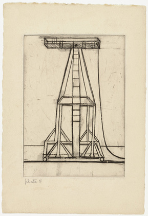 Louise Bourgeois. Plate 5 of 9, from the illustrated book, He Disappeared into Complete Silence. 1946-1947