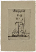 Louise Bourgeois. Plate 5 of 9, from the illustrated book, He Disappeared into Complete Silence. 1946-1947