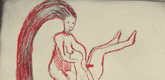 Louise Bourgeois. Untitled, plate 3 of 5, from the illustrated book, The Laws of Nature. 2000-2001