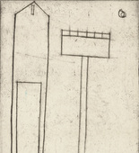 Louise Bourgeois. Plate 6 of 9, from the illustrated book, He Disappeared into Complete Silence. 1946-1947
