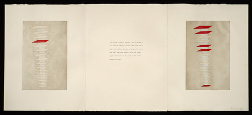 Louise Bourgeois. Untitled, no. 3 of 8, from the puritan: triptych set #4 of 12. 1990-1997