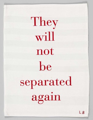 Louise Bourgeois. They Will Not Be Separated Again. c. 2004