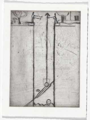 Louise Bourgeois. Untitled, plate 8 of 9, from the portfolio, The View from the Bottom of the Well. 1995