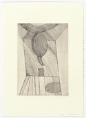 Louise Bourgeois. Untitled, plate 10 of 11, from the illustrated book, He Disappeared into Complete Silence, second edition. 1995