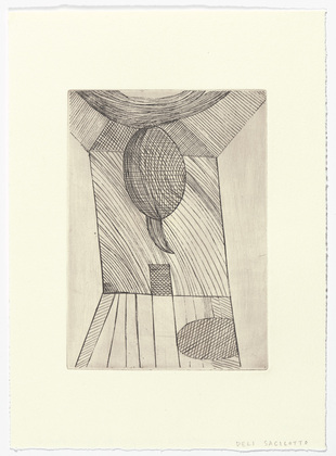 Louise Bourgeois. Untitled, plate 10 of 11, from the illustrated book, He Disappeared into Complete Silence, second edition. 1995