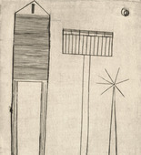 Louise Bourgeois. Plate 6 of 9, from the illustrated book, He Disappeared into Complete Silence. 1946-1947