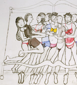 Louise Bourgeois. Eight in Bed. 1998