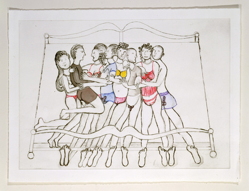 Louise Bourgeois. Eight in Bed. 1998
