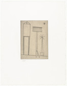 Louise Bourgeois. Plate 6 of 11, from the illustrated book, He Disappeared into Complete Silence, second edition. 1990
