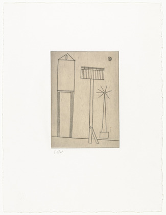 Louise Bourgeois. Plate 6 of 11, from the illustrated book, He Disappeared into Complete Silence, second edition. 1990