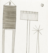 Louise Bourgeois. Plate 6 of 11, from the illustrated book, He Disappeared into Complete Silence, second edition. 1990
