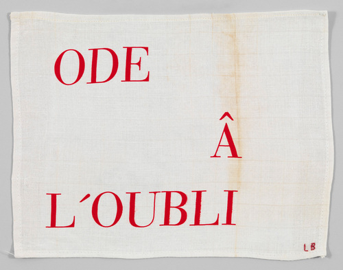Louise Bourgeois. Ode &acirc; l'Oubli. 2002