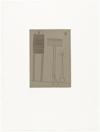 Louise Bourgeois. Plate 6 of 11, from the illustrated book, He Disappeared into Complete Silence, second edition. 1990
