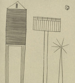 Louise Bourgeois. Plate 6 of 11, from the illustrated book, He Disappeared into Complete Silence, second edition. 1990