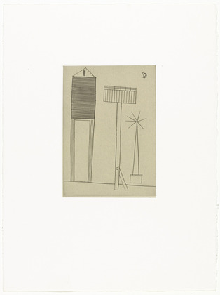 Louise Bourgeois. Plate 6 of 11, from the illustrated book, He Disappeared into Complete Silence, second edition. 1990