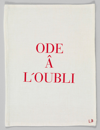 Louise Bourgeois. Ode &acirc; l'Oubli. 2002