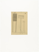Louise Bourgeois. Plate 6 of 11, from the illustrated book, He Disappeared into Complete Silence, second edition. 1990