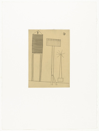 Louise Bourgeois. Plate 6 of 11, from the illustrated book, He Disappeared into Complete Silence, second edition. 1990