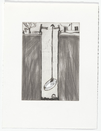 Louise Bourgeois. Untitled, plate 8 of 9, from the portfolio, The View from the Bottom of the Well. 1996