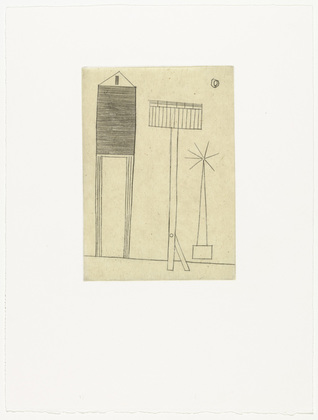 Louise Bourgeois. Plate 6 of 11, from the illustrated book, He Disappeared into Complete Silence, second edition. 1990