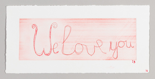 Louise Bourgeois. We Love You. 2000
