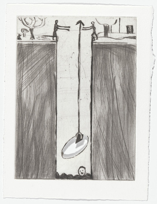 Louise Bourgeois. Untitled, plate 8 of 9, from the portfolio, The View from the Bottom of the Well. 1996
