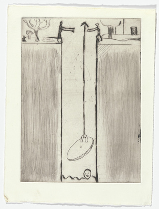 Louise Bourgeois. Untitled, plate 8 of 9, from the portfolio, The View from the Bottom of the Well. 1996
