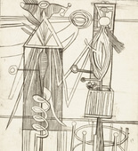 Louise Bourgeois. Plate 7 of 9, from the illustrated book, He Disappeared into Complete Silence. 1946-1947