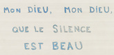 Louise Bourgeois. Mon Dieu, Mon Dieu, Que le Silence Est Beau. 2006