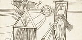 Louise Bourgeois. Plate 7 of 9, from the illustrated book, He Disappeared into Complete Silence. 1946-1947