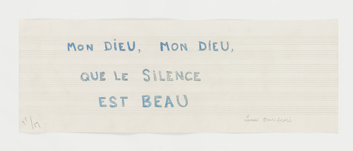 Louise Bourgeois. Mon Dieu, Mon Dieu, Que le Silence Est Beau. 2006