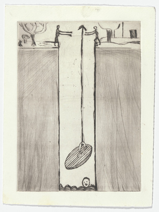 Louise Bourgeois. Untitled, plate 8 of 9, from the portfolio, The View from the Bottom of the Well. 1996