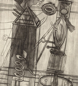Louise Bourgeois. Plate 7 of 9, from the illustrated book, He Disappeared into Complete Silence. 1946-1947