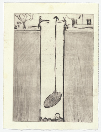 Louise Bourgeois. Untitled, plate 8 of 9, from the portfolio, The View from the Bottom of the Well. 1996