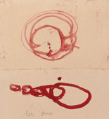 Louise Bourgeois. Untitled, no. 4 of 5, from the series, Le Matin Rouge. 2009