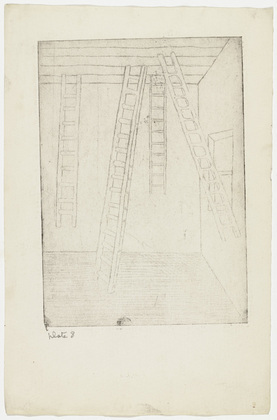 Louise Bourgeois. Plate 8 of 9, from the illustrated book, He Disappeared into Complete Silence, first edition. 1946-1947