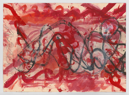 Louise Bourgeois. Ma Maison Bleue (verso). 2008