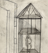 Louise Bourgeois. Plate 4 of 9, from the illustrated book, He Disappeared into Complete Silence. 1946-1947