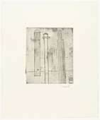 Louise Bourgeois. Plate 3 of 9, from the illustrated book, He Disappeared into Complete Silence, second edition. 1946-47; reprinted 1993