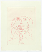 Louise Bourgeois. Untitled, plate 3 of 9, from the portfolio, The View from the Bottom of the Well. 1995