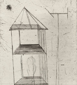 Louise Bourgeois. Plate 4 of 9, from the illustrated book, He Disappeared into Complete Silence, second edition. 1946-1947; reprinted 1993