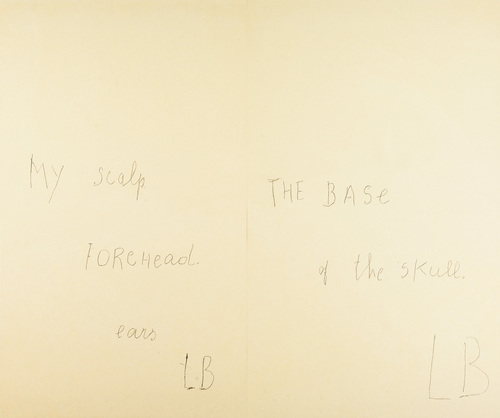 Louise Bourgeois. Text, no. 2 of 11, from the series, Extreme Tension. 2007