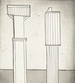 Louise Bourgeois. Plate 2 of 11, from the illustrated book, He Disappeared into Complete Silence, second edition. 2005