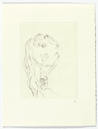 Louise Bourgeois. Untitled, plate 6 of 9, from the portfolio, The View from the Bottom of the Well. 1995