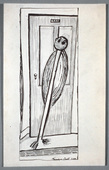 Louise Bourgeois. Figure at Door. 1945