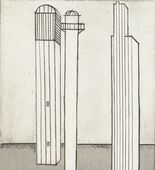 Louise Bourgeois. Plate 3 of 11, from the illustrated book, He Disappeared into Complete Silence, second edition. 2005