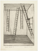 Louise Bourgeois. Plate 8 of 9, from the illustrated book, He Disappeared into Complete Silence, first edition. 1946-1947