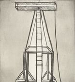 Louise Bourgeois. Plate 5 of 11, from the illustrated book, He Disappeared into Complete Silence, second edition. 2005