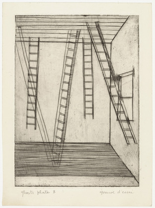 Louise Bourgeois. Plate 8 of 9, from the illustrated book, He Disappeared into Complete Silence, first edition. 1946-1947